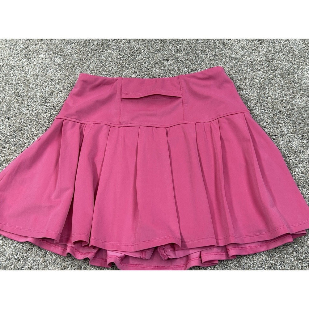 Women Medium Skirt Pickleball Golf Tennis Moisture Wicking Fast Dry Pink - Picture 5 of 7
